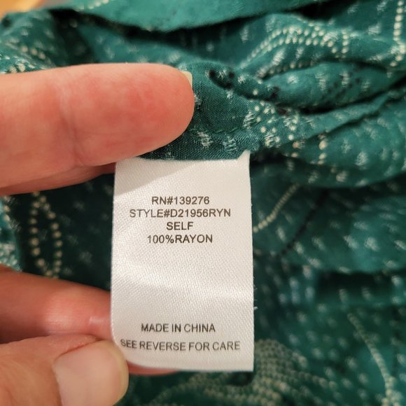 Daniel Rainn Teal Blouse - Picture 7 of 7